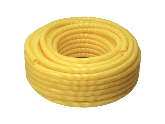 Tubo corrugado amarelo 25 mm